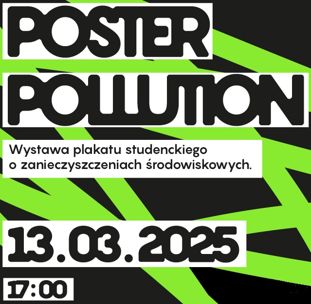 plakat wystawy Poster Polution