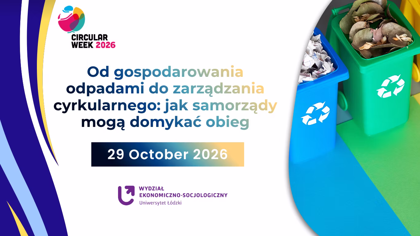 baner promujący debatę o gospodarowaniu odpadami