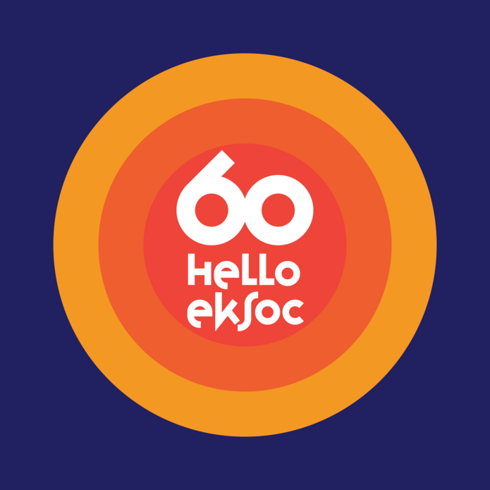 kolorowe kółka z napisem 60 hello eksoc
