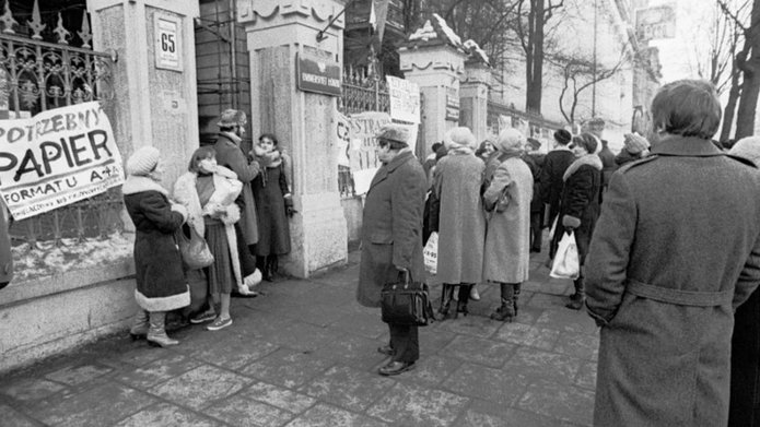 Strajk studencki w Łodzi - zdjęcie archiwalne