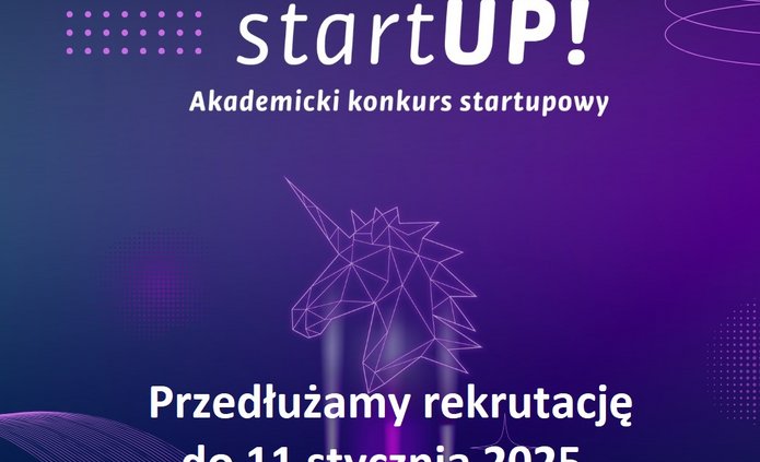 baner konkursu EkSoc startUP - przedłużamy rekrutację
