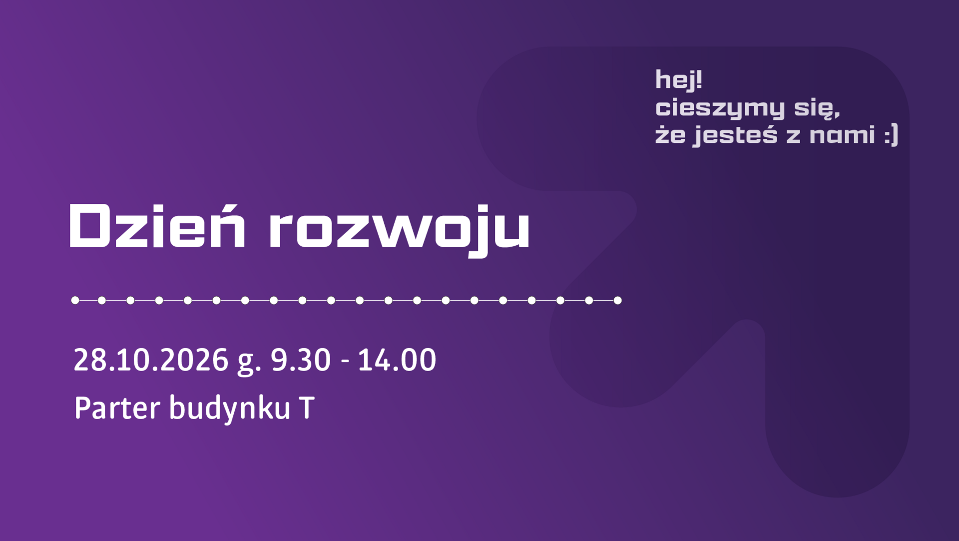Napis: Dzień rozwoju 