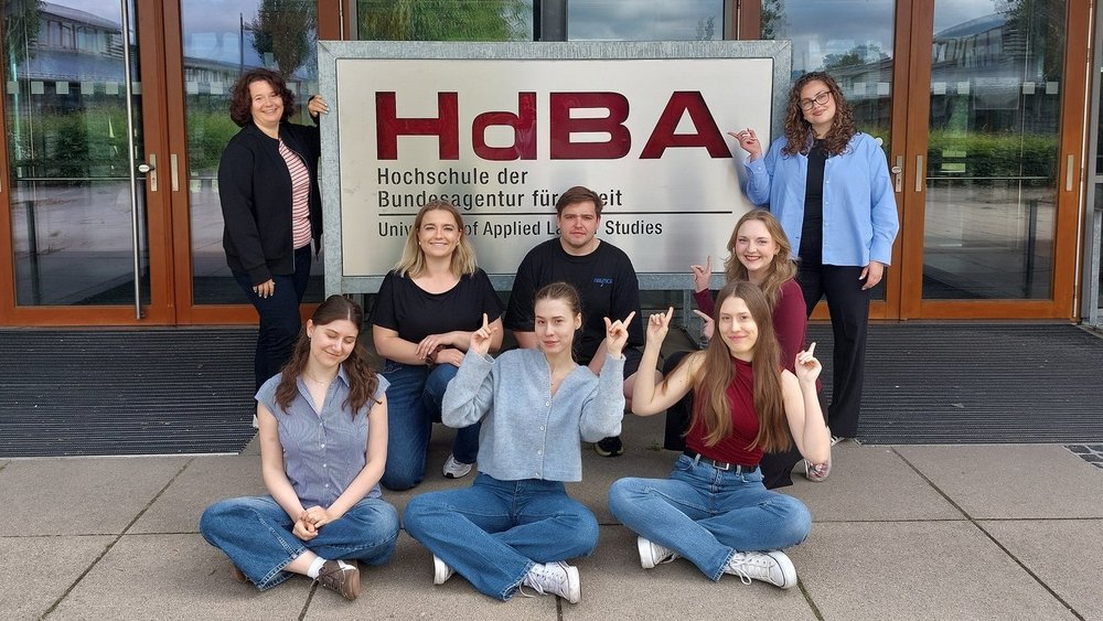 a group of young participants during the exchange programme