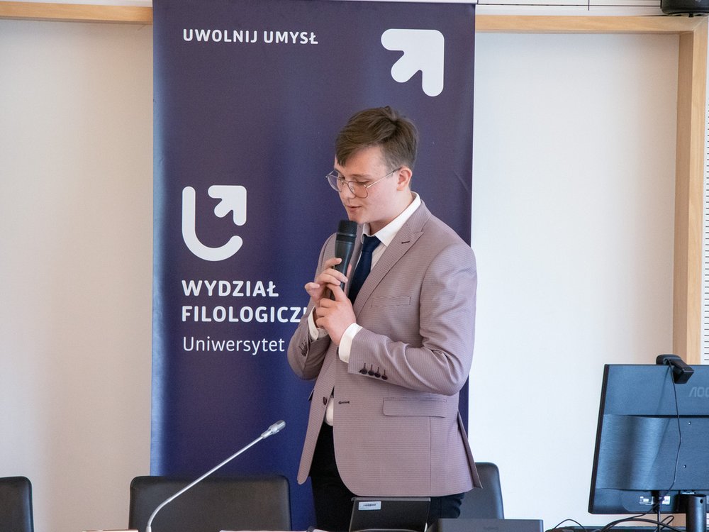 Uczestnik podczas wystąpienia