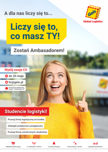 plakat - Geis poszukuje Ambasadora