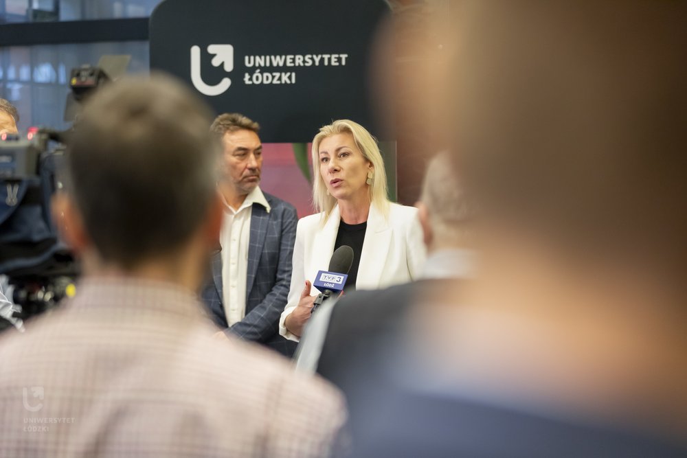 Honorata Ogieniewska-Pytloch podczas briefingu