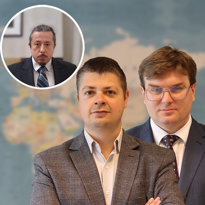 Prof. Wojciech Woźniak, dr Tomasz Lachowski i dr Mateusz Piątkowski