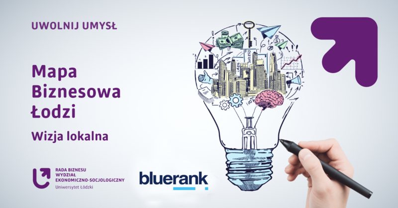 baner projektu Mapa biznesowa Łodzi - Wizja lokalna w Bluerank