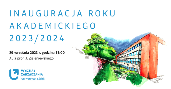 Zdjęie przedstawia zapraszenie na Inaugurację roku akademickiego 2023/2024