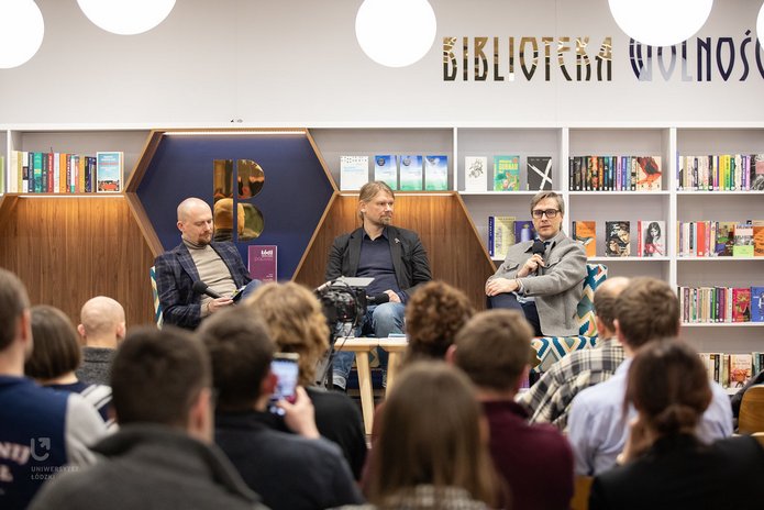 Od lewej: Błażej Ciarkowski, Łukasz Pancewicz i Mariusz Sokołowicz