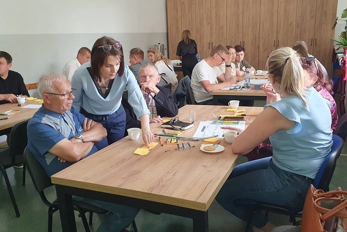 Katarzyna Zajda podczas warsztatów