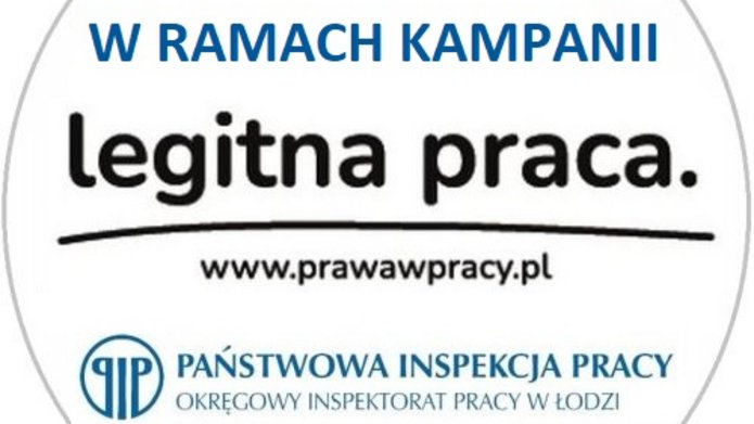 baner cyklu szkoleń PIP w ramach kampanii Legitna praca