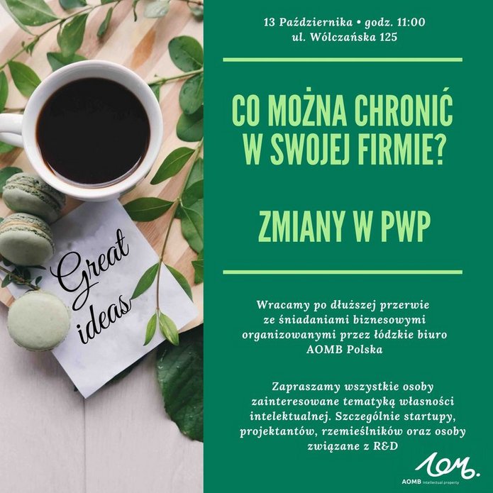 grafika promująca wydarzenie: Co można chronić w swojej firmie? Zmiany w PWP