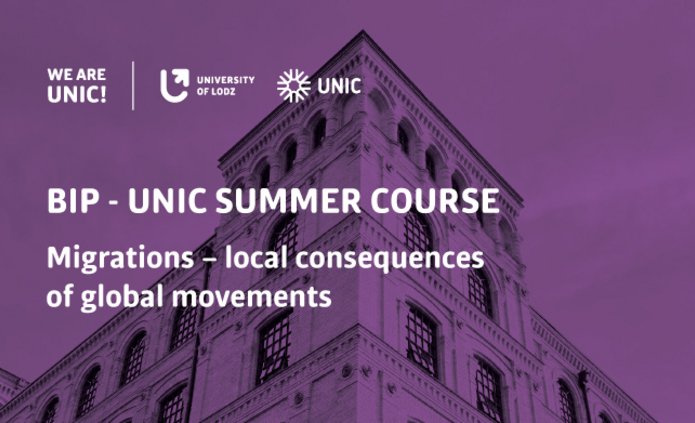 Grafika z napisem Migrations – local consequences of global movements