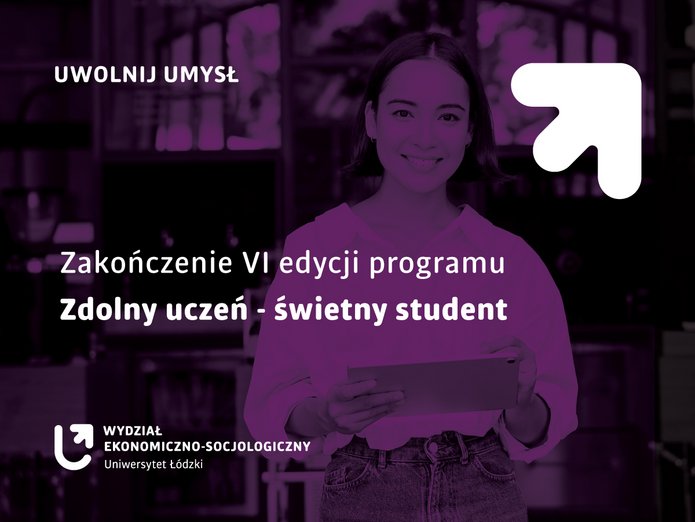 Grafika Zakończenie VI edycji programu Zdolny uczeń-świetny student