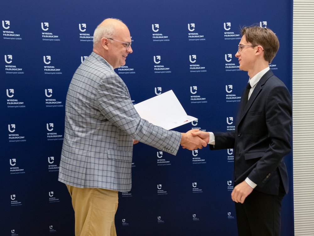 Uczestnik programu z prorektorem