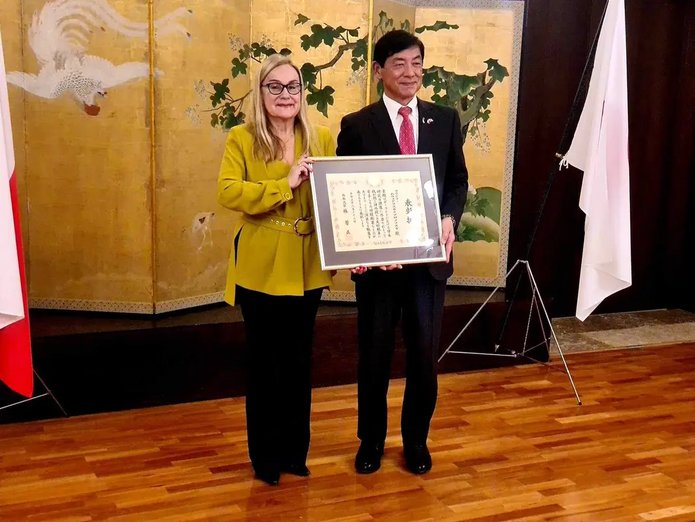 zdjęcie Pani Profesor i Ambasadora