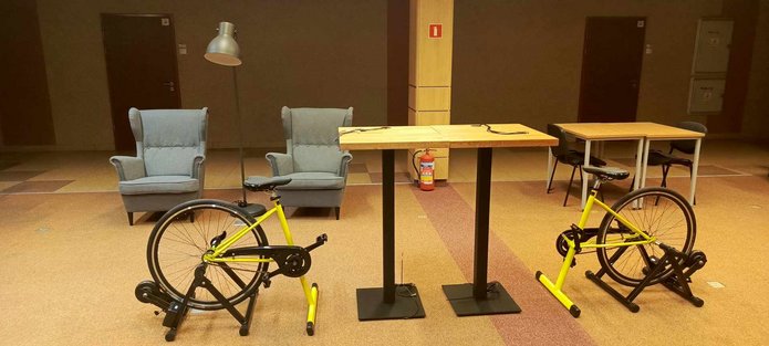 stacjonarne rowerki na eksocu