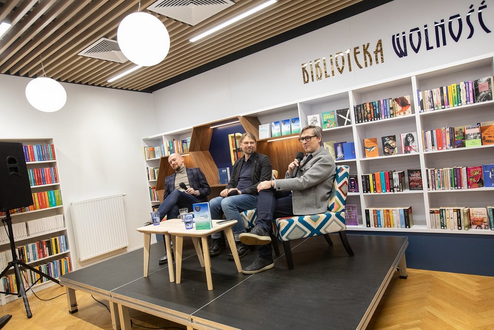 Od lewej: Błażej Ciarkowski, Łukasz Pancewicz i Mariusz Sokołowicz